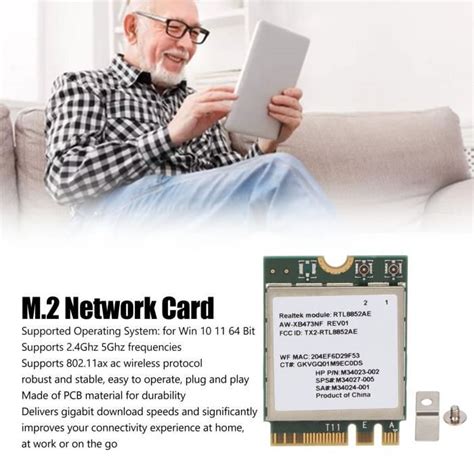 Carte Réseau Wifi 6 Carte Réseau Ngff M2 24g 5g 80211ac Ax Module