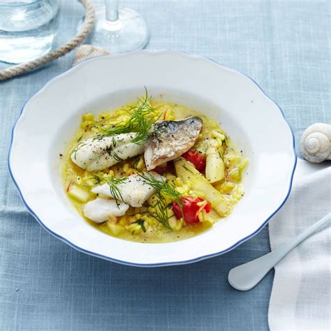 Bouillabaisse Risotto Mit Spargel Rezept ESSEN UND TRINKEN