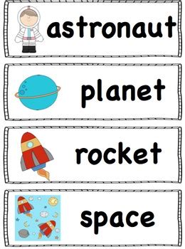 Space Words by Ms Makinson | Teachers Pay Teachers