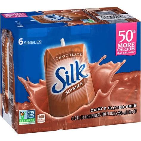 Silk Chocolate Soy Milk 8 Fl Oz 6 Count