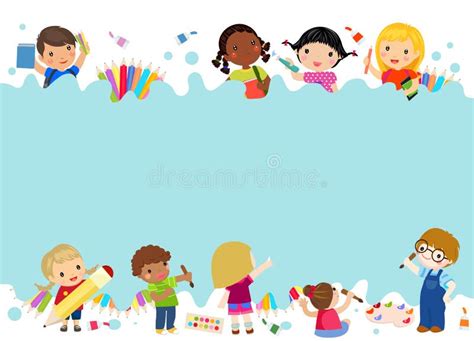 Kids Painting Stock Illustrations – 45,377 Kids Painting Stock ...