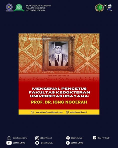 Mengenal Pencetus Fakultas Kedokteran Universitas Udayana- Prof. dr ...