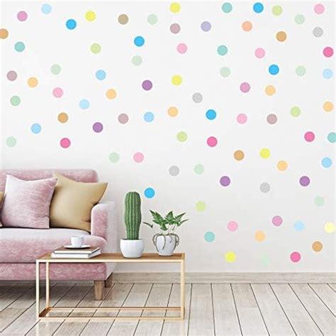 432pcs Dots Wall Stickers For Kids Room Baby Girl Multicolor Murals