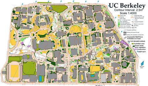 University Of California Berkeley Map Dallas Madelena