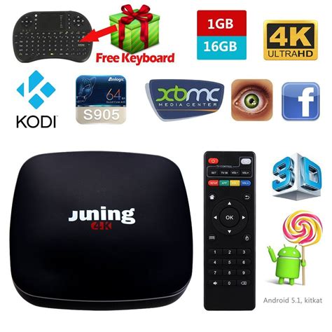 Android TV Box Kodi Xbmc Fully Loaded 1080p 4k Amlogic S905 Quad Core