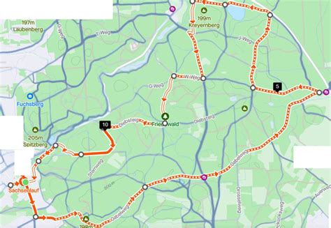 Strecken Lauf Nordic Walking Sachsenlauf Coswig