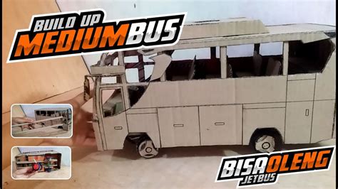 MEMBUAT MINIATUR BUS DARI KARDUS MODEL JETBUS HANDMADE YouTube