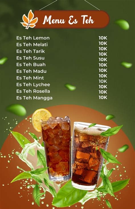 Halaman 4 Gratis Desain Contoh Promosi Minuman Canva