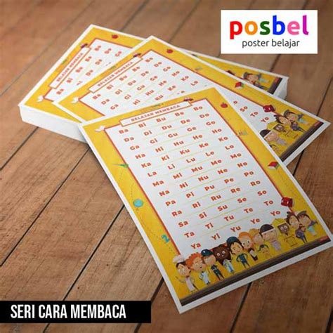 Jual Posbel Membaca Tipe Poster Mainan Edukasi Edukatif Belajar