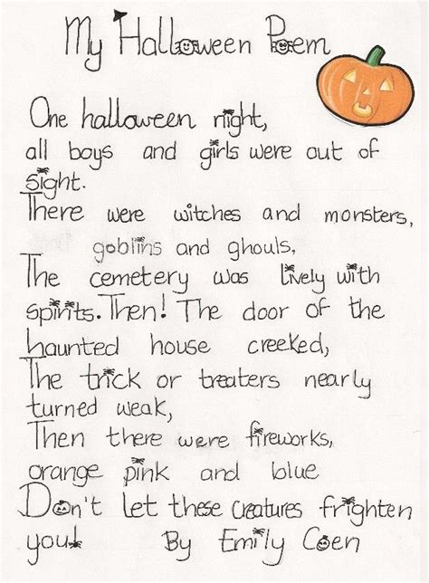 30 Lovely Halloween Poems for Kids - Poems Ideas