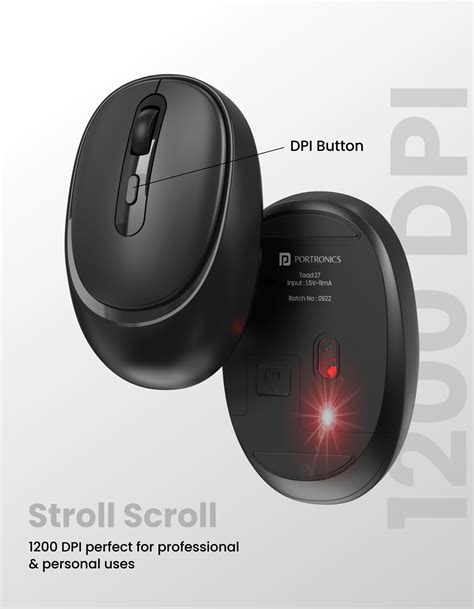 Buy Portronics Toad 27 Best Wireless Mouse 24 Ghz With Usb Dongle