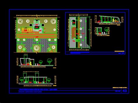 Planos De Ciclo estaciones Y Ciclo vías En DWG Librería CAD