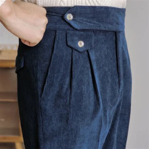 High Waist Office Dress Trouser Italian Men Busines Pant High