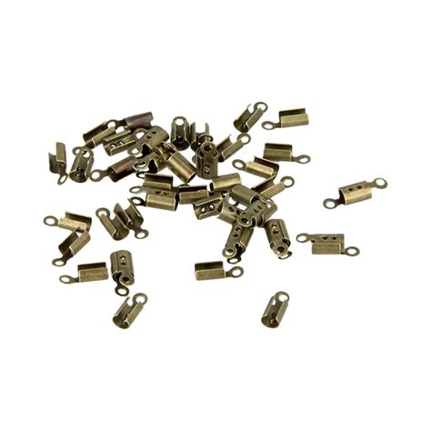 Embout De Serrage 8Mm Bronze X 50 Pcs Embouts de finition Apprêts