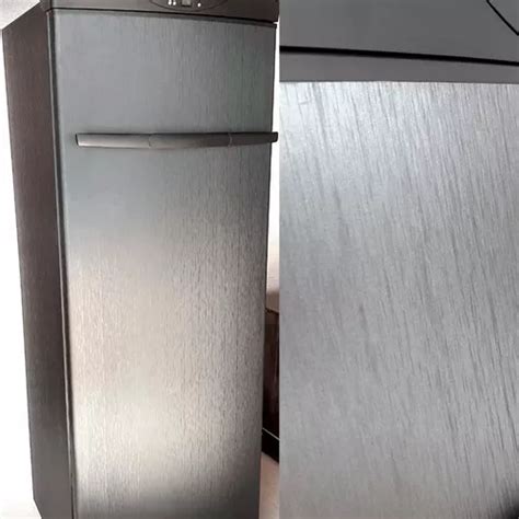 Adesivo Envelopamento Geladeira A O Escovado Inox M X M