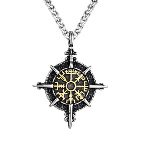 Wisiorek Kompas Wiking W Z Oty Symbol Vegvisir