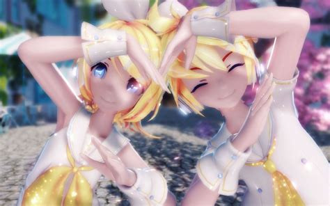 【v Mmd】鏡音リン・レン 【call Me Call Me 】【镜头配布】 哔哩哔哩 Bilibili