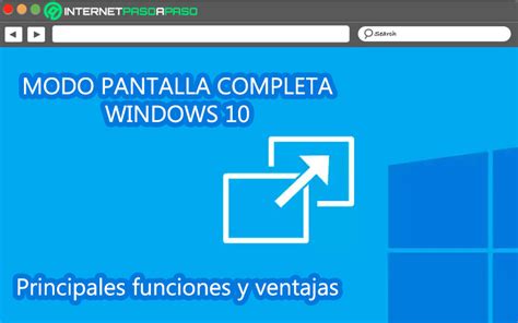 Poner Pantalla Completa En Windows 10 】 Guía 2025