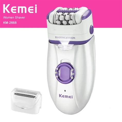 Kemei 2 In 1 Electric Epilator For Women Body Depilatory Female