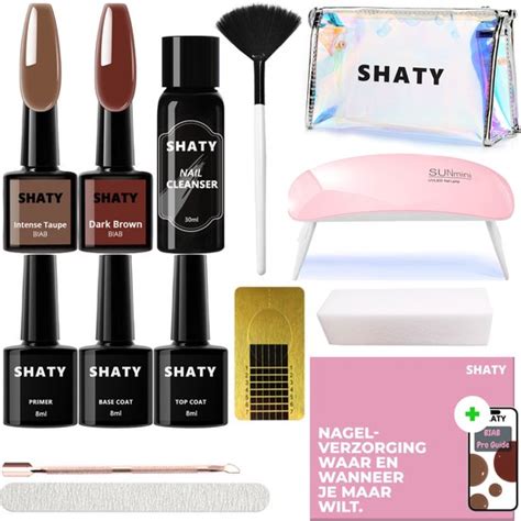 Shaty Biab Starter Pakket Inclusief Biab Pro Guide The Nude Builder In A Bottle Bol