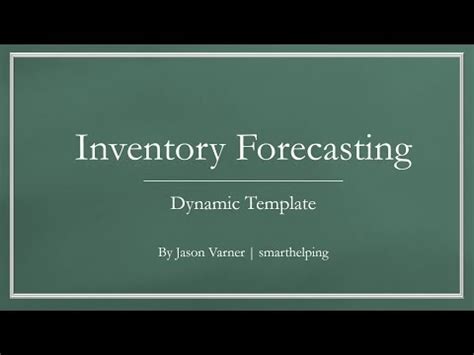 Smarthelping Financial Model Templates By Jason Varner Inventory