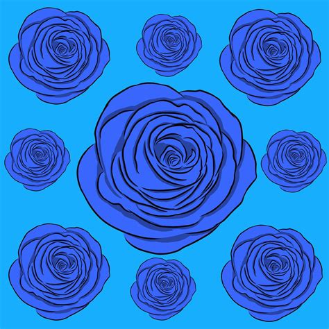 Rose flower pattern 46395163 Vector Art at Vecteezy