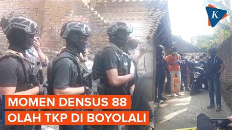 Bersenjata Lengkap Densus Olah Tkp Terduga Teroris Di Boyolali