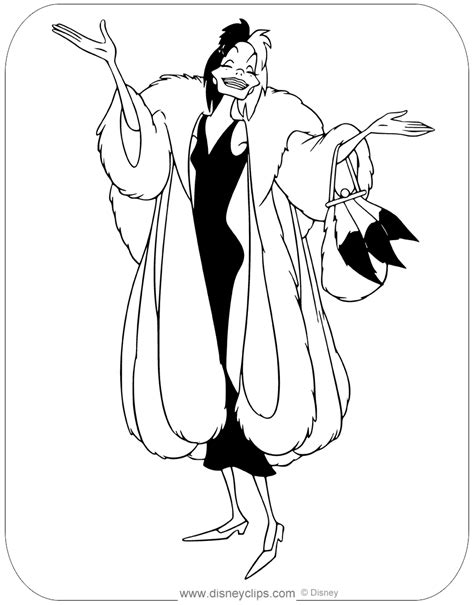 27 Desenhos Da Cruella Para Imprimir E Colorirpintar Porn Sex Picture