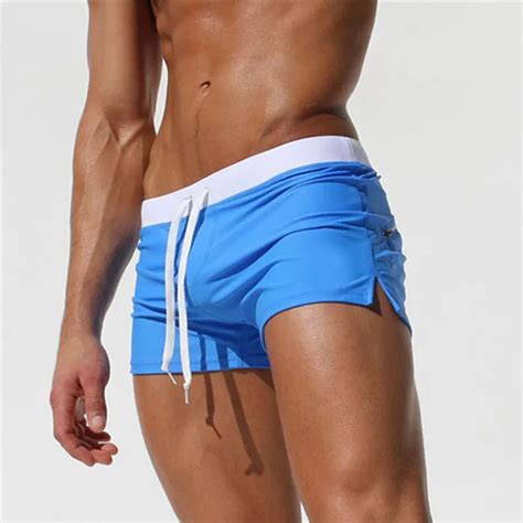 Meme hombre hombres trajes de baño de Surf playa hombre bañador Boxer Shorts trajes de baño Gay