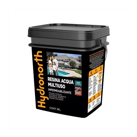 Resina Impermeabilizante Hydronorth Acqua Multiuso Fosco Incolor 18L