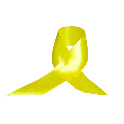 A Yellow Cute Ribbon Knot World Childrens Day One Yellow Ribbon Png