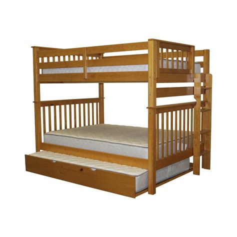 Bedz King Mission Full Over Full Bunk Bed With Trundle And Reviews Wayfair