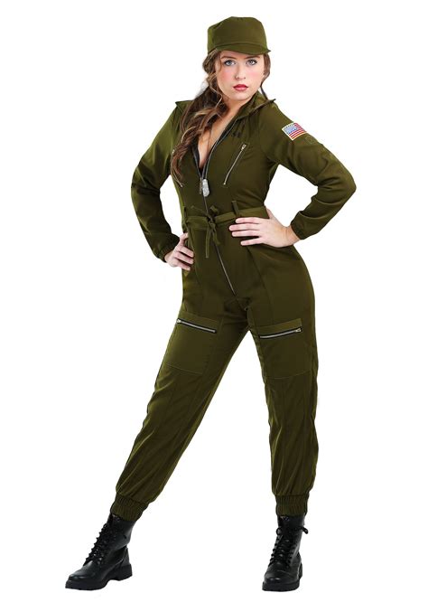 Army Flightsuit Costume For Women Army Uniform Costumes