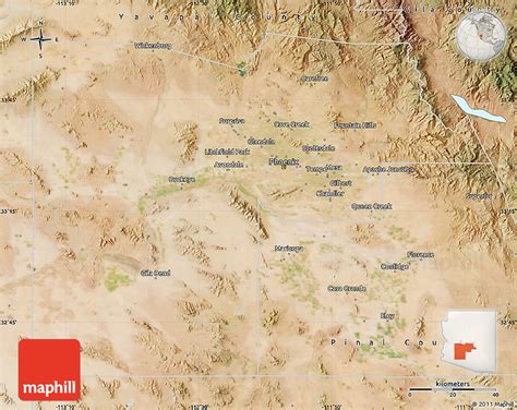 Satellite Map of Maricopa County