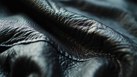 Black Leather Texture Leather Background Close Up Leather Material