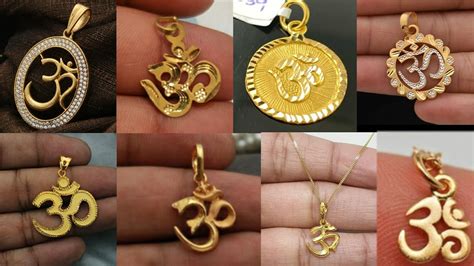 light weight gold Om locket designs सन क ओम लकट क डजइन YouTube