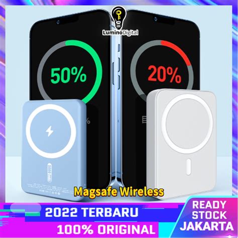 Jual Magsafe Samsung Power Bank Compatible Wireless Battery Pack