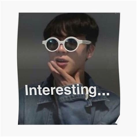 BTS; Jin Meme (interesting) Premium Matte Vertical Poster sold by ...