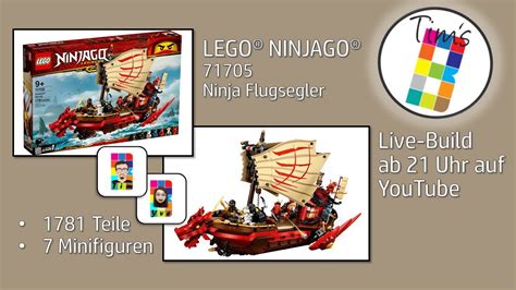 Live Build Lego® Ninjago® 71705 Ninja Flugsegler Youtube