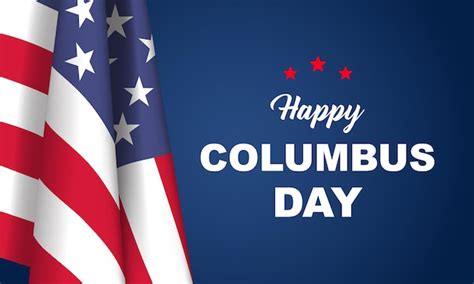 Premium Vector Columbus Day Background Design Banner Poster Greeting