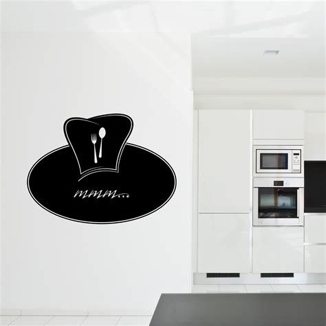 Stickers Ardoise Cuisine Couverts Pas Cher