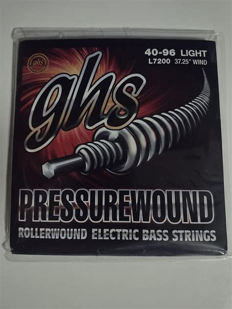 Ghs L7200 Pressurewound Bass Strings 40 96 Reverb