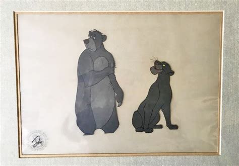 Original Walt Disney Production Cels On Color Copy Background From The Jungle Book Featuring