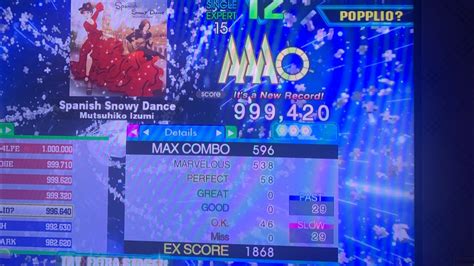 DDR Spanish Snowy Dance ESP 999 420 15 PFC 50 YouTube