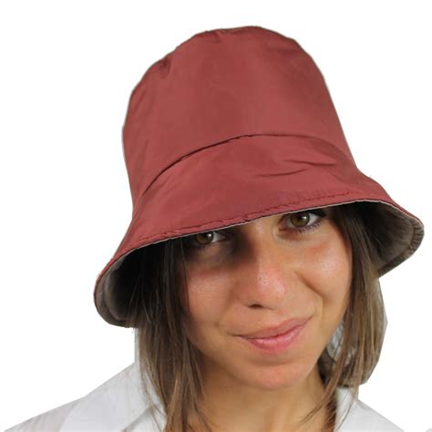 Cappello Da Pioggia Donna Reversibile Tiburli Bucket Hat