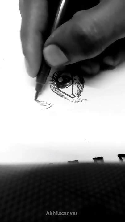 Eye Drawing Speed Sketch ♥️♥️akhilscanvas Art Shortvideos Drawing