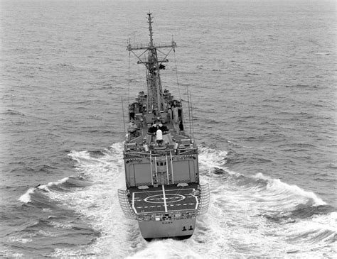 An Aerial Stern View Of The Guided Missile Frigate Uss Gary Ffg