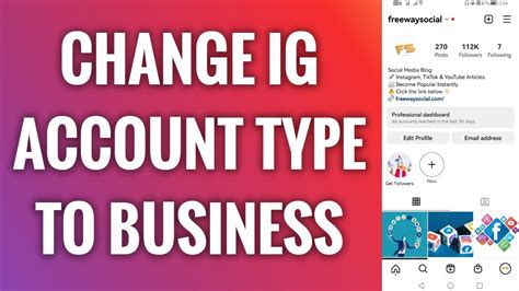 How To Change Instagram Account Type To Business Youtube