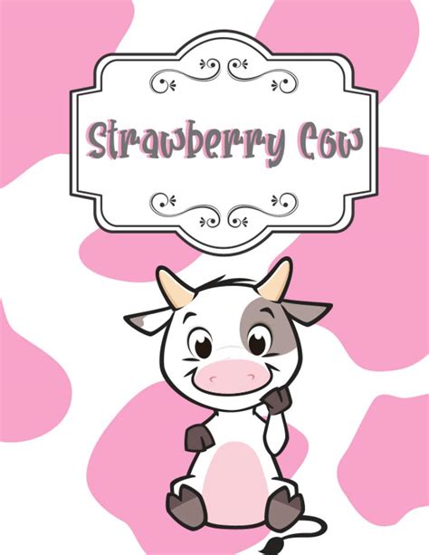 Cute Strawberry Cow Clipart