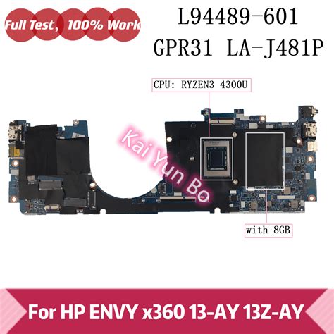 Gpr La J P For Hp Envy X Ay Z Ay Laptop Motherboard L